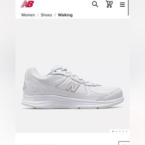New Balance White Walking Sl-2 sneakers size 9 perf condition